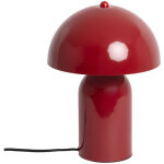 Lampe � poser champignon en m�tal - rouge - arto
