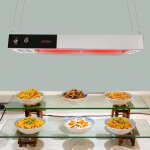 Lampe chauffante pour aliments, support chauffant pour aliments avec trous de refroidissement diffus ...