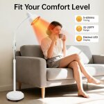 Lampe chauffante infrarouge lointaine, lampe chauffante infrarouge pour le corps pour la th�rapie de ...