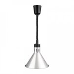 Lampe chauffante r�tractable acier finition argent�e 250 w, 220 v - mono