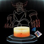 Lampe de chevet 3d led godlorak manga, veilleuse changement de couleurs, lampe tactile bureau et chambre ...