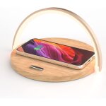 Lampe de chevet chargeur sans fil, lampe de table tactile, veilleuse led avec chargeur induction, veilleuse ...