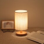Lampe de chevet design finitions supers socle en bois carr� abat - jour en tissu lampe de chevet rectangulaire ...