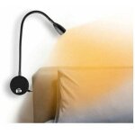 Lampe de chevet / lampe de lecture led - lampe murale avec interface usb et interrupteur tactile, lampe ...