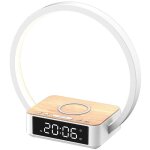 Lampe de chevet led avec fonction de charge 10w, lampe de r�veil tactile dimmable avec 3 niveaux de luminosit� ...