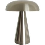 Lampe de chevet led rechargeable en forme de champignon, id�ale pour la lecture, la chambre ou le bureau?argen ...