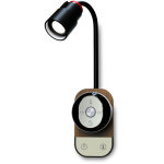 Lampe de chevet noir applique liseuse applique de chevet pour lire led lampe de lecture de cygne flexible ...