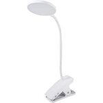 Lampe de chevet � pince aliment�e par batterie avec 3 niveaux de luminosit� et rechargeable par usb