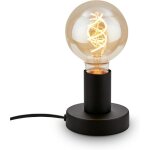 Lampe de chevet r�tro avec interrupteur � c�ble, douille e27, max. 10 watts, lampe de table vintage, ...