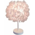 Lampe de chevet en soie orn�e de roses, abat - jour moderne et �l�gant en plumes, lampe de table / de ...