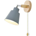 Lampe de chevet en style macaron minimaliste moderne, avec interrupteur en bois à glissière. compatible ... Lampe de chevet en style macaron minimaliste moderne, avec interrupteur en bois à glissière. compatible ...