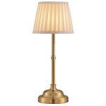 Lampe de chevet tactile � led rechargeable, trois couleurs (3 w), abat - jour en lin blanc, id�ale pour ...