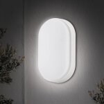 Lampe de cloison led elliptique plafonnier applique �clairage luminaire, 15w 4000k 700lm ip54, pour l?int�rieu ...