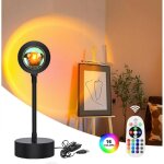 Lampe coucher de soleil - sunset lamp lampe coucher de soleil veilleuse led chambre neon projecteur lumiere ...