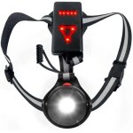 Lampe de course pectorale pour coureurs, con�ue pour le jogging de nuit et t�t le matin, luminaire haut ...