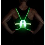 Lampe course � pied, gilet r�fl�chissant running avec �clairage led r�glable, lampe de poitrine rechargeable ...