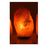 Lampe cristal de sel 4 - 7 kg avec socle en bois