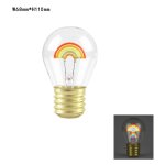 Lampe dcorative en forme d'ampoule avec design lgant led - recharge usb, ide cadeau lgante 0. 2w(rainbow ...