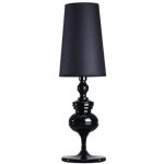 Lampe d�corative de salon de style europ�en lampe de table lampe de chevet grand noir 25x83cm