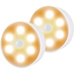 Lampe � d�tecteur de mouvement, veilleuse led rechargeable, avec coussinets adh�sifs 3m et aimant, salon, ...