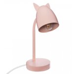 Lampe enfant ''oreilles'' en mtal rose - 18 x 12, 5 x 31 cm - wellhome