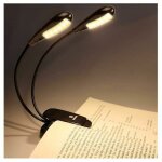 Lampe d'�tabli / pupitre de musique rechargeable � 12 led, lampe d'�tabli � clipser dans le lit, double ...
