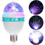 Lampe de f�te led, automatic rotating 3w multi - colour led light bulb, disco light effect, suitable ...