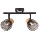 Lampe flaka spot tube 2 ampoules noir mat 2x qt14, g9, 6w, adapt� aux lampes � culot � broche non incluses ...