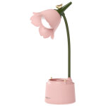 Lampe fleur sans fil � commande tactile - lampe de bureau led dimmable, 3 modes, rechargeable usb - protection ...