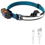 Lampe frontale led rechargeable, 2000mah 500 lumens �clairage � 270� 6 modes capteur de mouvement puissant ...