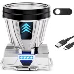 Lampe frontale led rechargeable, lampe frontale de chasse avec capteur, lampe torche et projecteur - ...