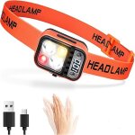 Lampe frontale led rechargeable ultra puissante, double faisceau avec détecteur de mouvement, affichage ... Lampe frontale led rechargeable ultra puissante, double faisceau avec détecteur de mouvement, affichage ...