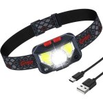 Lampe frontale rechargeable, 1500l super lumineux lger tanche torche frontale led puissante avec voyant ...