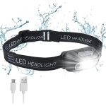 Lampe frontale rechargeable, puissante lampe frontale 200 lm 3 modes + mode capteur sensible sos, lampe ... Lampe frontale rechargeable, puissante lampe frontale 200 lm 3 modes + mode capteur sensible sos, lampe ...