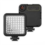 Lampe infrarouge ir49s mini pour cam�ra vid�o et cam�scope, batterie rechargeable int�gr�e, 3 supports ...