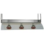 Lampes infrarouges sur châssis suspendu en inox, 3x gn 1 / 1 - mastro Lampes infrarouges sur châssis suspendu en inox, 3x gn 1 / 1 - mastro