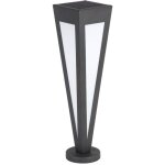 V - tac - lampadaire de jardin solaire � led 2 w 635 cm avec t�l�commande, noir, blanc chaud, ip65