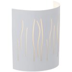 Lampe kinley wall half shell blanc 1x a60, e27, 40w, adapt� aux lampes normales (non inclus) �chelle ...