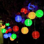 Lampe lanterne led solaire, aled light 20 led ip65 tanche guirlande lumineuse led lanterne lampion solaire ...