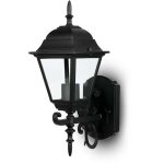Lampe lanterne led v - tac petite douille e27 (max. 60 w), orient�e vers le haut, noire, ip44