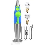 Lampe � lave fus�e - cellustop - lampe magma - 34 cm - 2 ampoules r39 - vert