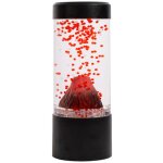 Lampe � lave volcanique, lampe de table, lampe de bureau, veilleuse pour chambre d'enfant, rouge
