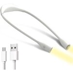 Lampe de lecture de cou livre lampe de lecture led rechargeable lampe de travail 3 couleurs r�glable ...