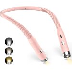Lampe de lecture de cou, lampe lecture rechargeable au lit, 3 couleurs et 3 niveaux de luminosit rglables, ...