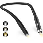 Lampe de lecture de cou, lampe lecture rechargeable au lit, liseuse led usb pour voyager, tricoter, camping ...