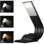 Lampe de lecture lampe led liseuse, 3 couleurs lampe lecture lampe livre lampe de lecture pour lire au ...