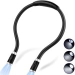 Lampe de lecture led rechargeable, lampes de lecture pour le cou pour lire au lit, mains libres super ...