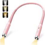 Lampe de lecture pour lire au lit lampe de lecture de cou rechargeable led 3 couleurs lampe liseuse luminosit� ...