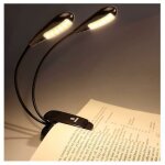 Lampe de lecture / pupitre de musique rechargeable � 12 led, lampe de lecture � clipser dans le lit