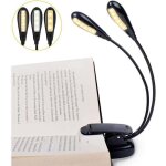 Lampe de lecture rechargeable � 14 led, lampe de lecture � clipser, lampe de pupitre, 3 luminosit�s